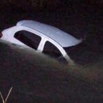 Sinop: Carro cai em rio na MT-222 e motorista fica ferido