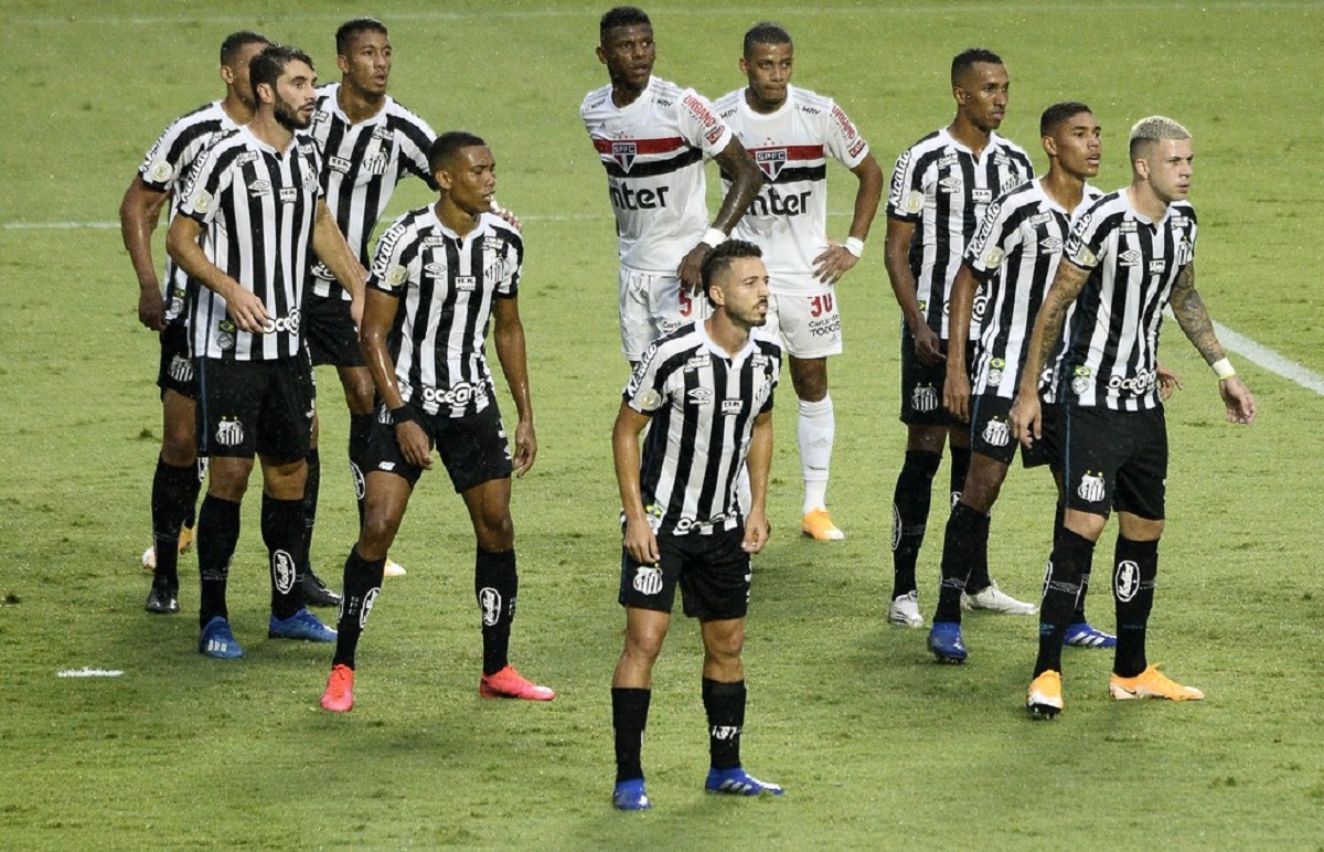 Bahia x Santos duelam pelo Brasileirão 2021. Créditos: Reprodução Twitter