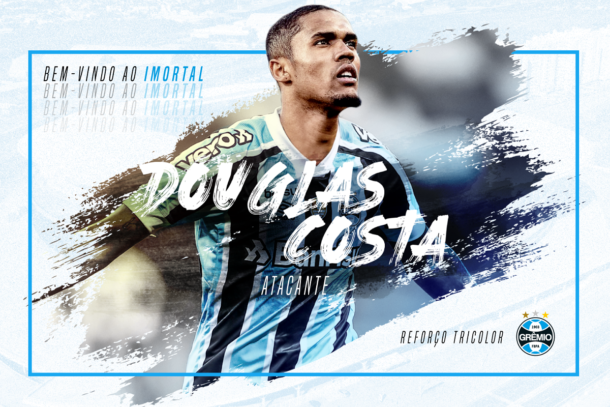 Douglas Costa abre o coração para o Grêmio em sua volta.Créditos: Reprodução Twitter