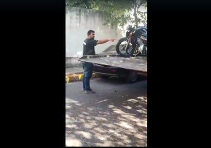 Trabalhador ao guinchar veículos ameaça com faca motorista após discussão em Cuiabá