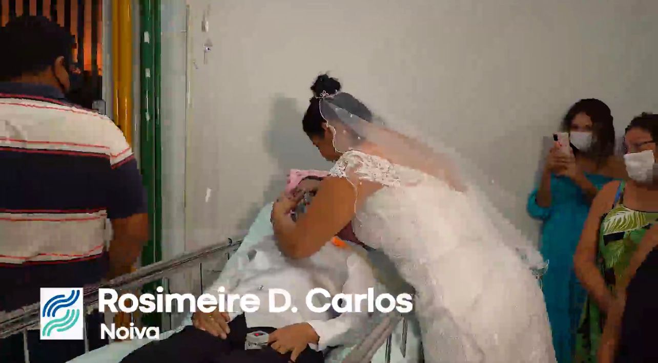 Paciente e sua noiva se casam na Santa Casa de Rondonópolis